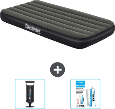 Produktbild von Bestway Luftmatratze - 1 Person - 99 x 188 x 28 cm - Blau - Inklusive Zubehör
