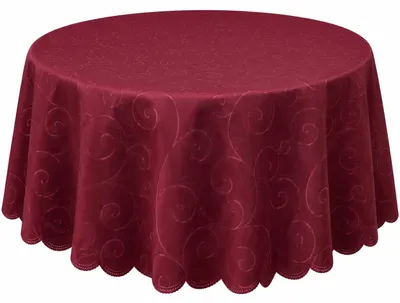 Produktbild von Tischdecke beere oval 160x220 cm damast Ornamente bügelfrei fleckenabweisend