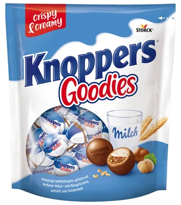 Produktbild von Knoppers Goodies Knusper Minis, Waffelkugeln mit Schokolade - 1 x 180 g