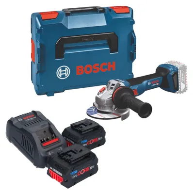 Image de Bosch GWS 18V-11 Professional Meuleuse angulaire sans fil 18 V 125 mm Brushless + L-Boxx ( 06019N4102 ) - sans batterie, sans chargeur