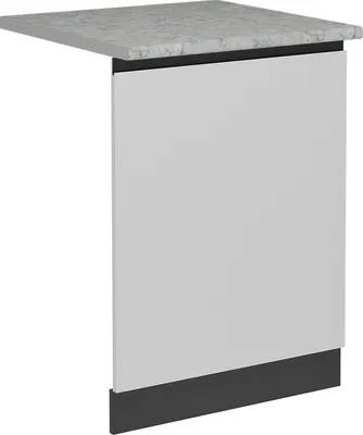 Image de Façade de lave-vaisselle Vicco R-Line Blanc 60cm J-Shape, PT Marbre, Model 55120