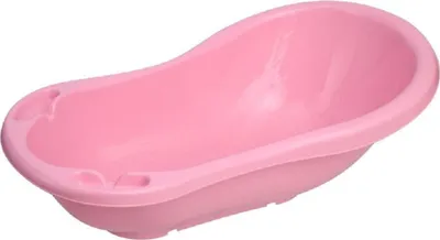 Produktbild von Lorelli Babybadewanne mit Ablagefächer, 84 cm lang, ergonomische Form ab Geburt rosa