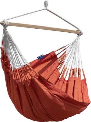 Produktbild von Potenza Hängesessel 160x115 cm Medelin L Hängestuhl Hängeschaukel Textil Hängesitz , bis 130 kg Handgefertigt aus Baumwolle Hängematte Schaukelstuhl