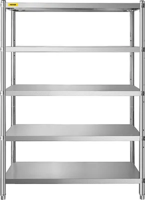 Zdjęcie produktu dla Szafka do przechowywania z 5 półkami, nośność 150 kg, wymiary 1219,2 x 469,9 x 1830 mm