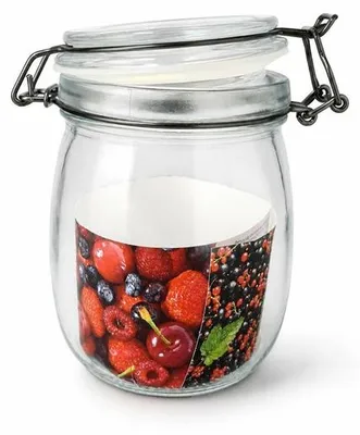 Produktbild von Glasbehälter, Einmachglas mit hermetischer Dichtung und Bügelverschluss 0,75 l