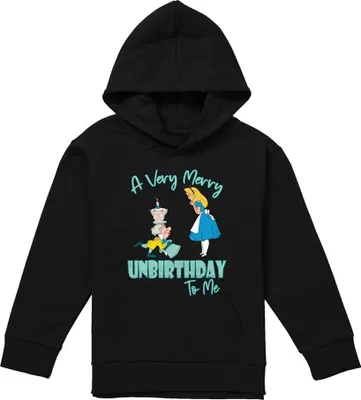 Produktbild von Disney - "Very Merry Unbirthday To Me" Kapuzenpullover für Kinder TV25940 (152-158) (Schwarz)