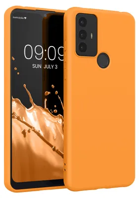 Produktbild von kwmobile Handyhülle für TCL 30 E / 30 SE Hülle - TPU Case - Kabelloses Laden - Schutzhülle Cover in Fruity Orange