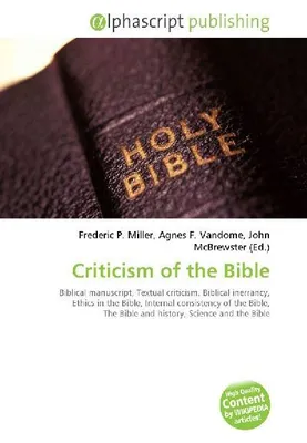 Produktbild von Criticism of the Bible