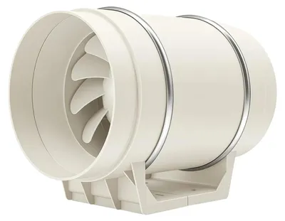 Produktbild von Inline Rohrventilator - 200 mm Abluftventilator - 220 V 136 W - 900 m³/h Hoher Luftstrom - Leise für Bad/Grow Zelt - Weiß