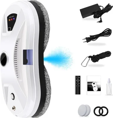 Produktbild von Fensterreinigungsroboter, 5600Pa Saugkraft, automatische Bedienung, Weiß, EU