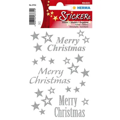 Produktbild von HERMA 3731, Papier, Silber, Glanz, Permanent, Junge/Mädchen, Weihnachten