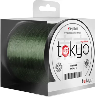 Produktbild von DELPHIN TOKYO, 1100m, 0,33mm, 8.2kg / 18,08lbs, grün, Monofile Karpfenangeschnur, 101000225