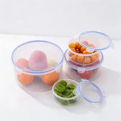 Obrázok produktu pre Omgoods – Súprava 4 vzduchotesných nádob na skladovanie potravín s viečkami
