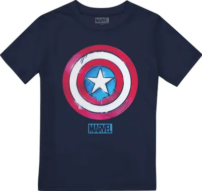 Image de Captain America - T-Shirt pour enfants TV2697 (128) (Marineblau)