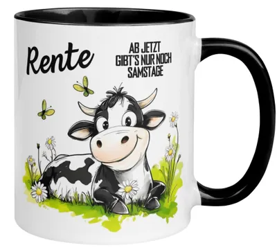 Produktbild von Tasse Rente – „Ab jetzt gibt’s nur noch Samstage“ – Geschenk Renteneintritt Mann Frau