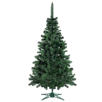 Image de KADAX Sapin de Noël, sapin alpin, sapin de Noël artificiel en plastique PVC (elfe de Noël 180cm v2)