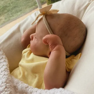 Produktbild von 48CM 3D-Malhaut mit sichtbaren Adern Weiches Silikon Schlafende Loulou Silikon Reborn Baby Puppe Spielzeug Mädchen
