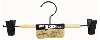 Produktbild von Kleiderbügel Klammer Rock/Hose Metall & Holz Design