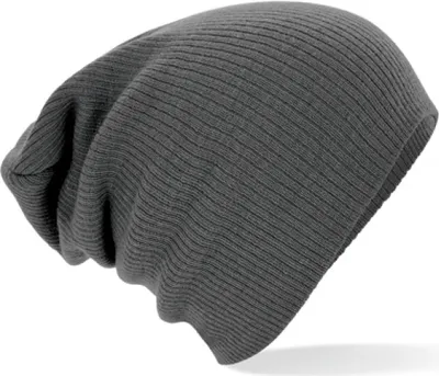 Image de Beechfield B461 | Bonnet d'hiver Slouch - Couleur : Smoke Grey - Taille : One Size
