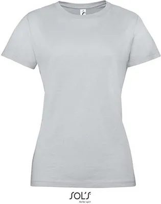 Produktbild von SOLs 01825 | Damen Regent T-Shirt / Halbgekämmte ringgesponnene Baumwolle - Farbe: Pure Grey - Größe: L
