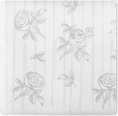 Produktbild von Sovie HOME Serviette Hochzeit in Grau aus Linclass® Airlaid 40 x 40 cm, 12 Stück