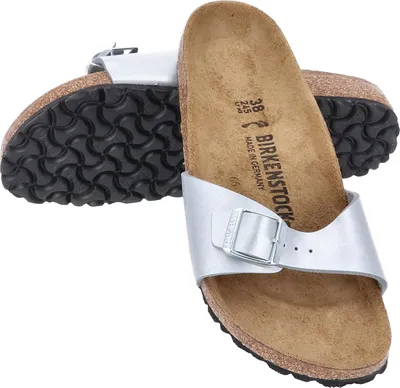 Produktbild von Birkenstock Madrid Silber - Damen Hausschuhe - 040413