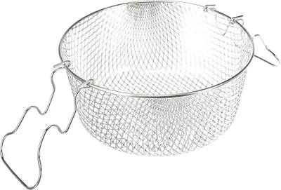 Produktbild von Korb mit Griffen Silber Metall 23 x 23 x 10 cm