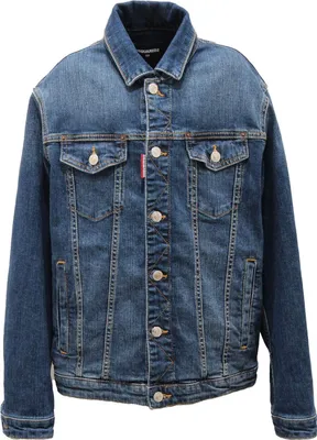 Zdjęcie produktu dla 0577AO giacca jeans bimbo DSQUARED2 kurtka jeansowa chłopięca dziecięca