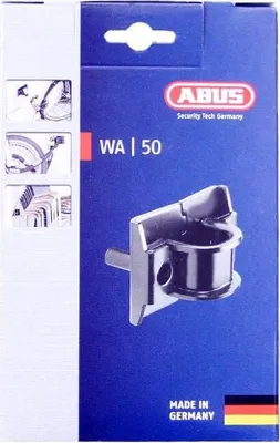 Obrázok produktu pre ABUS kotva do steny WA 50 - na ochranu proti krádeži bicyklov a motocyklov - kotva na upevnenie do garáží, pivníc, stien domov - stupeň zabezpečenia ABUS 7