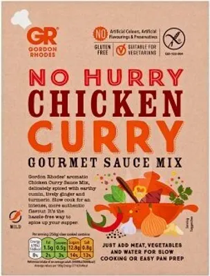 Produktbild von Gordon Rhodes - No Hurry Chicken Curry, Gourmet Sauce Mix, 75g.