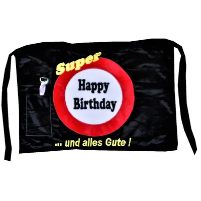 Produktbild von 1 Schürze Happy Birthday & Flaschenöffner Geschenke Geburtstag