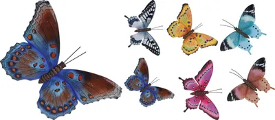 Image de Décoration murale Papillons 6ass cl I  Nampook