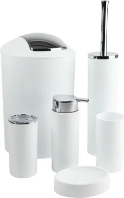 Obrázek produktu pro PRIMA DECO koupelnová souprava bílá 6dílná