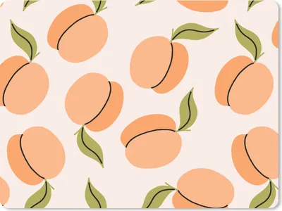 Produktbild von MuchoWow® Mauspad Mousepad Obst - Aprikose - Sommer - Muster 40x30 cm - Mousepads - Maus Mat - Pad - Mausunterlage - Anti Rutsch
