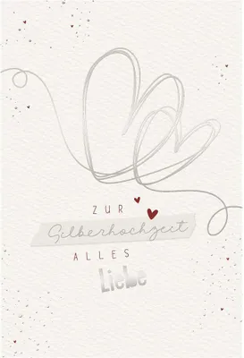 Produktbild von Silberhochzeit - 25. Hochzeitstag - Glückwunschkarte im Format 11,5 x
