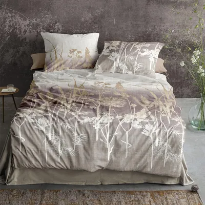 Produktbild von Irisette Mako-Satin Bettwäsche Wave 8568 beere 155x220 cm + 80x80 cm