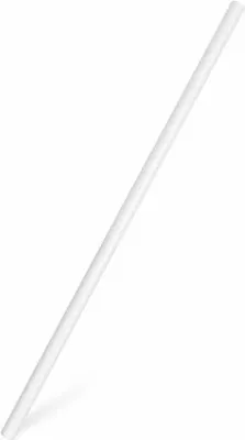 Produktbild von 1250x Papiertrinkhalme gerade weiß 200 mm Ø 6 mm
