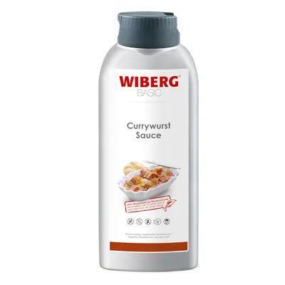 Verpackungsbild Wiberg Currywurst Sauce ohne Konservierungsstoffe fruchtig süß 740g