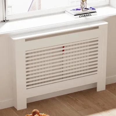 Immagine prodotto di Rivestimenti per radiatori - Coperture per radiatori - Arredamento per soggiorno - Stile moderno minimalista - Design orizzontale