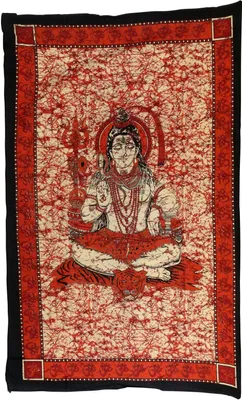 Produktbild von Tagesdecke - Wandtuch - Shiva - rot - 135x210cm