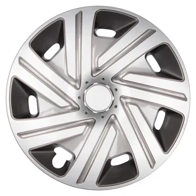 Produktbild von 4x PREMIUM DESIGN Radkappen Radzierblenden "Cyrkon" 16 ZOLL #45 Silber / Grau