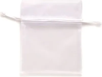 Produktbild von Glorex Organzasäckchen weiß, 10 x 12,5 cm, 5 Stück