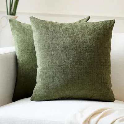 Obrázek produktu pro Dekorativní povlak na polštář z mikrovlákna, 40x40 cm - Sada 2 kusů - Čtvercový - Měkký - Se zapínáním na zip