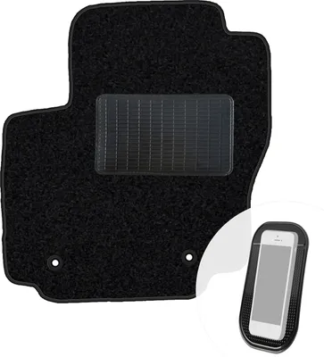 Produktbild von moto-MOLTICO Fahrer Fußmatte Auto Velours Fahrerseite Autoteppiche Schwarz Fahrermatte 1-teilig passend für Ford Mondeo IV 2007-2011