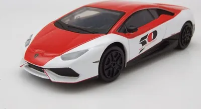 Produktbild von Bburago 30290 Lamborghini Huracan LP610-4 Toy Fair 2017 rot weiß 1:43