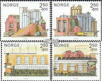 Produktbild von Briefmarken Norwegen 1986 Mi 950-953 (kompl.Ausg.) postfrisch Norwegische Berufsleben