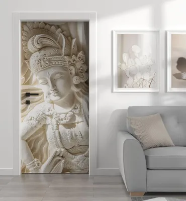 Produktbild von Türtapete Türposter Türfolie selbstklebend Buddha Wellen Türaufkleber