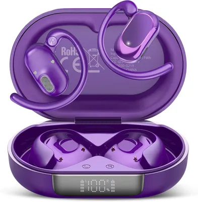 Produktbild von KI Übersetzer Kopfhörer 3-in-1 Open Ear Bluetooth 5.4 Echtzeit Übersetzer 164 Sprachen mit App, 6 Modi, LED-Anzeige, 36H Akku für Business, Reisen