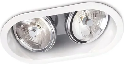 Produktbild von Philips SMARTSPOT Einbauspot 579763116, Einbaustrahler, G53, 2 Glühbirne(n), Halogen, 3000 K, Weiß
