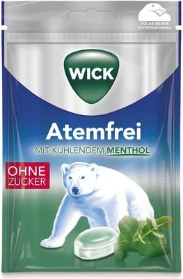 Obrázok produktu pre WICK Atemfrei pastilky do hrdla bez cukru s eukalyptom a mentolom 72g